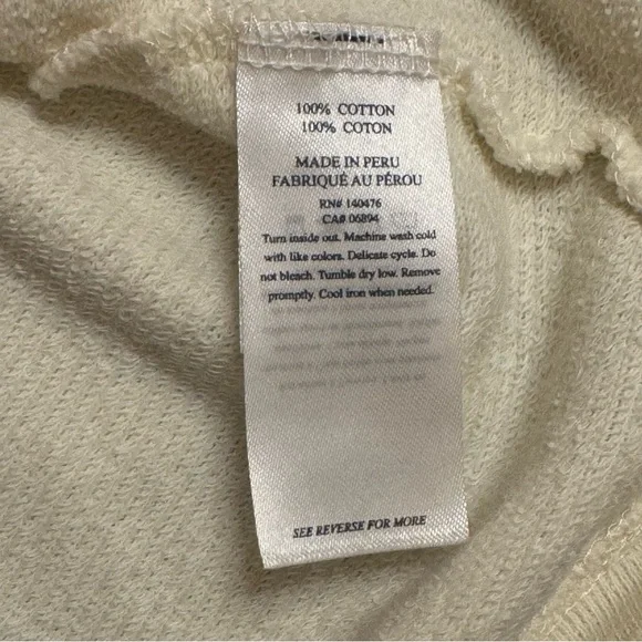 Faherty Womens Daybreak French Terry Hoodie 1/4 Snap Kangaroo Pocket Medium - Picture 10 of 16